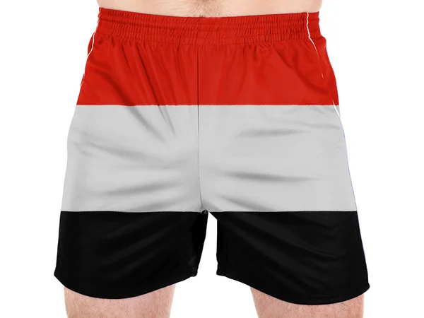Die jemenitische Flagge — Stockfoto