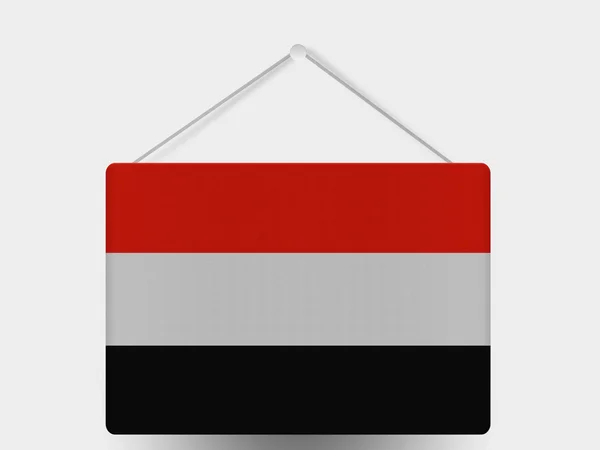 The Yemeni flag — Stock Photo, Image