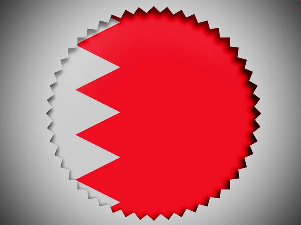 Бахрейн. Бахрейнський прапор — стокове фото
