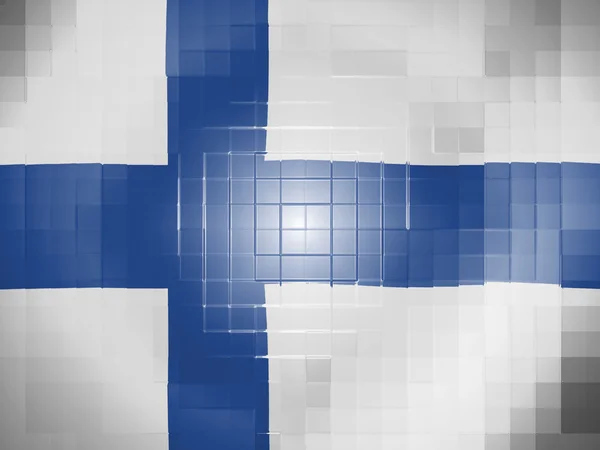 Le drapeau finlandais — Photo