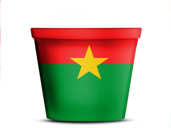 Burkina Faso flag — Stock Photo, Image