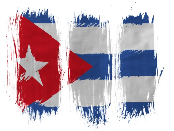 Kubánská vlajka — Stock fotografie