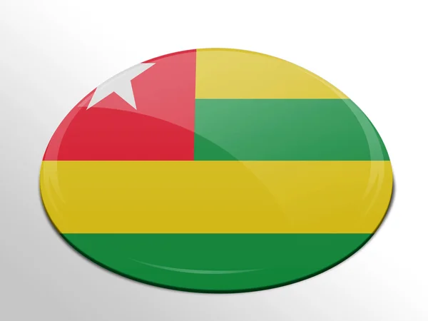 Togo flagga — Stockfoto