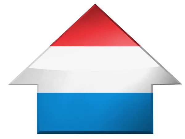 Lüksemburg bayrağı — Stok fotoğraf