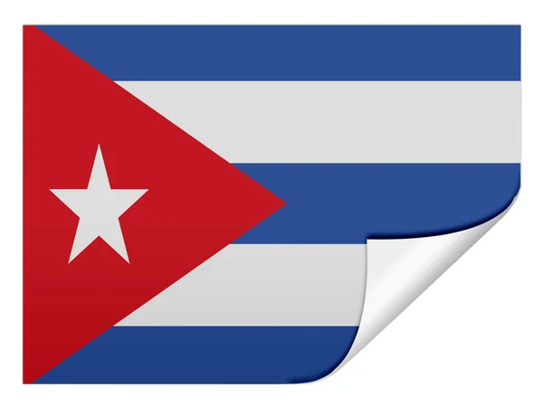 Den kubanska flaggan — Stockfoto