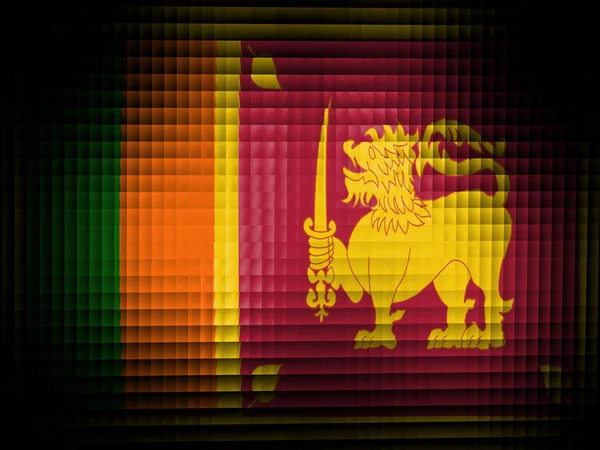 Vlag van Sri lanka — Stockfoto