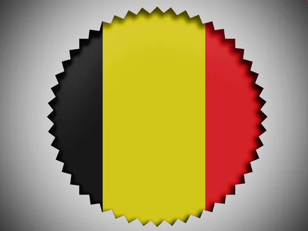 La bandera belga — Foto de Stock