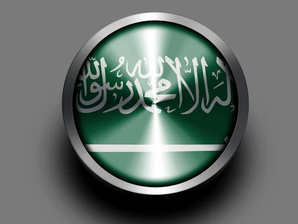Saudiarabiska arabiska flaggan — Stockfoto