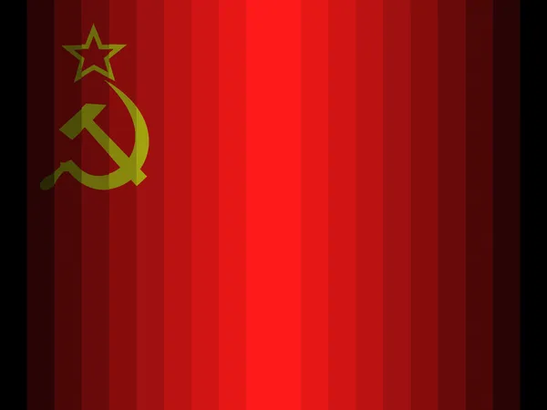 La bandera de la URSS pintada — Foto de Stock