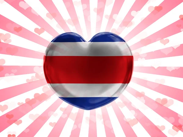 The Costa Rica flag — Stock Photo, Image