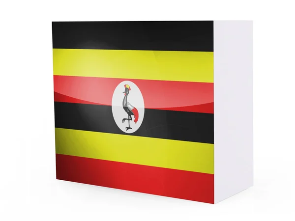 Uganda flagga — Stockfoto