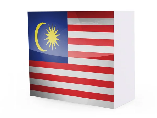 Die malaysische Flagge — Stockfoto