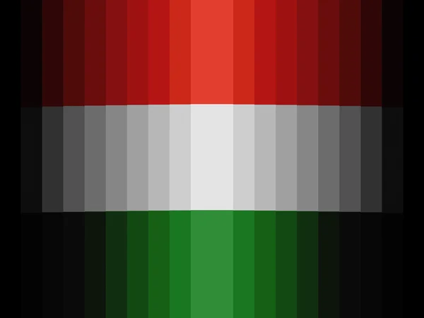The Hungarian flag — Stock Photo, Image