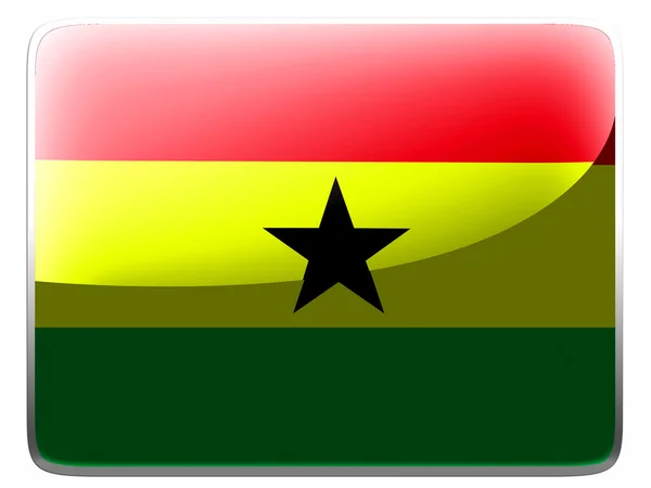 The Ghana flag — Stock Photo, Image