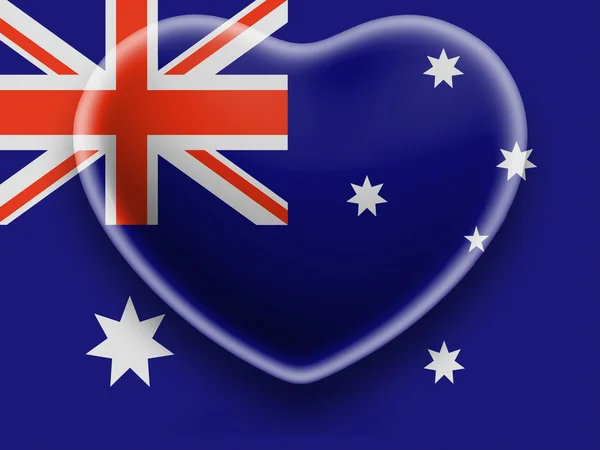 澳大利亚国旗 — 图库照片