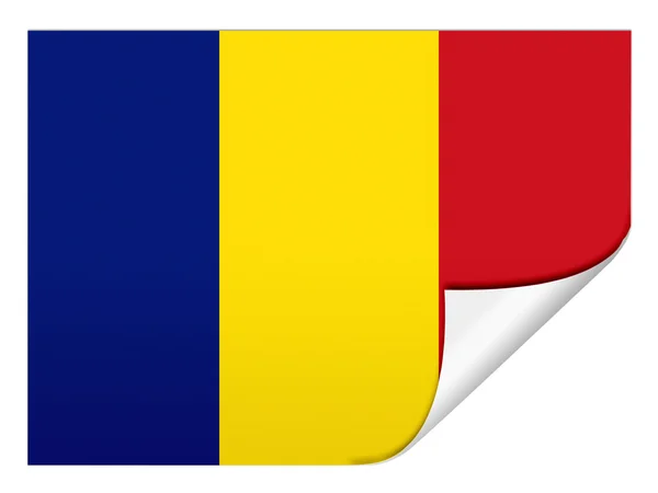 Flaggan Rumänien — Stockfoto