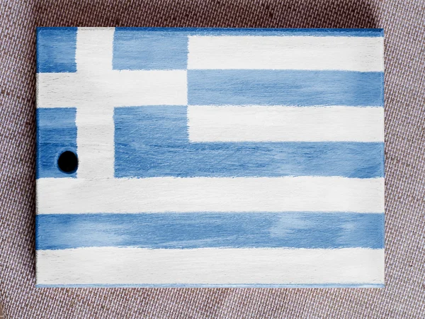 The Greek flag — Stock Photo, Image