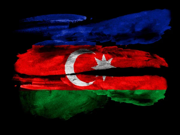 Az azeri zászló — Stock Fotó