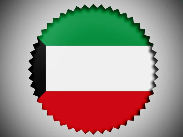 La bandera de Kuwait — Foto de Stock
