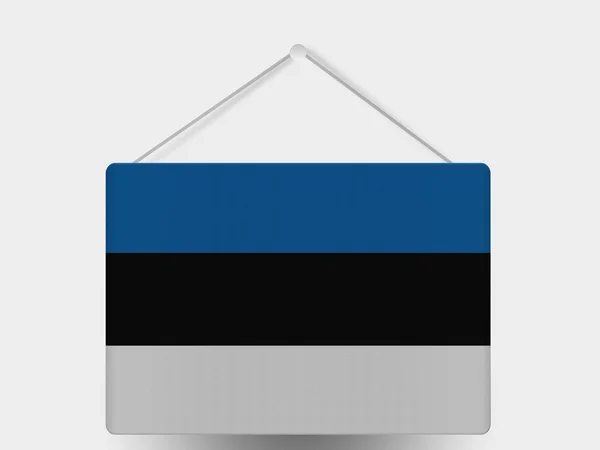 Az észt zászló — Stock Fotó