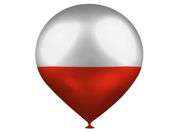 Den polska flaggan — Stockfoto