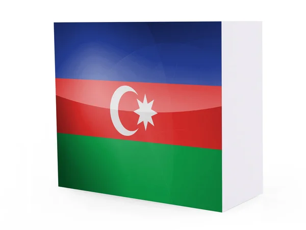 Flaggan azerbajdzjanska — Stockfoto