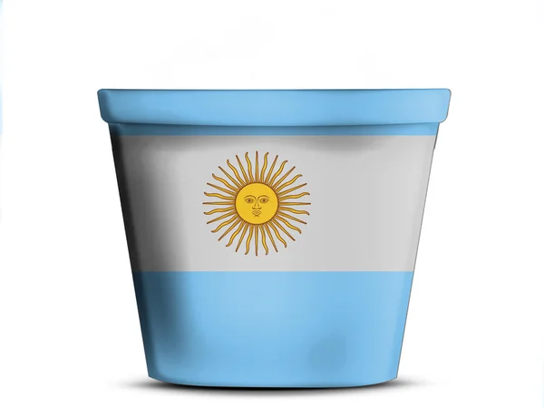 La bandiera argentina — Foto Stock