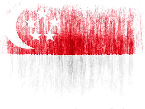 Bandeira de Singapura — Fotografia de Stock