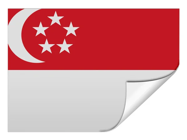 Bandeira de Singapura — Fotografia de Stock