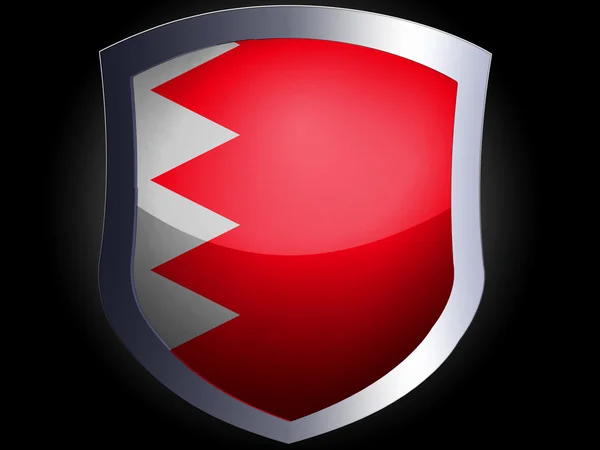 Bahrain. Bahrainska flagga — Stockfoto