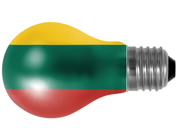 A bandeira lituana — Fotografia de Stock