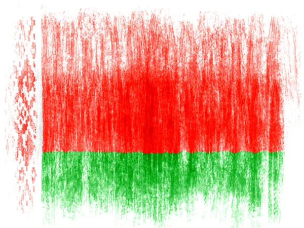 The Belarusian flag — Stock Photo, Image