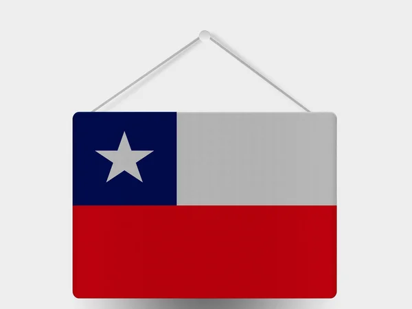 Chile flagga — Stockfoto