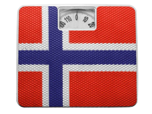 Die norwegische Flagge — Stockfoto