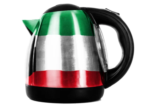 Det kuwaitiske flagget – stockfoto