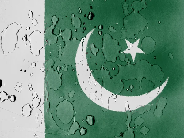 Die pakistanische Flagge — Stockfoto