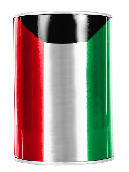 Det kuwaitiske flagget – stockfoto