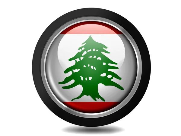 La bandiera libanese — Foto Stock