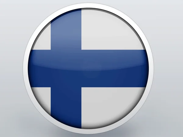 The Finnish flag — Stock Photo, Image