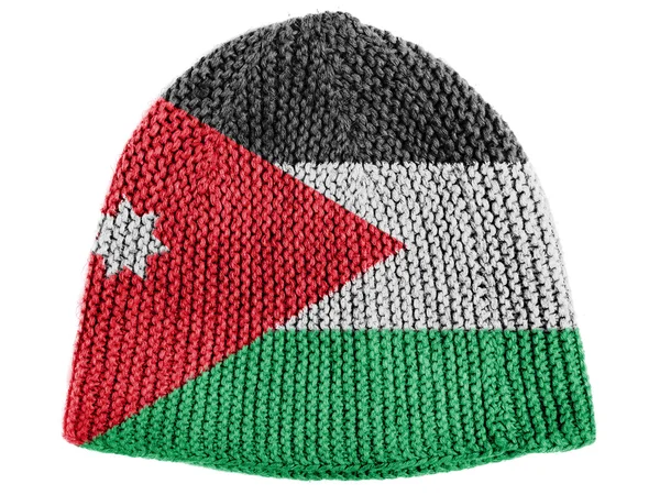 A bandeira jordaniana — Fotografia de Stock