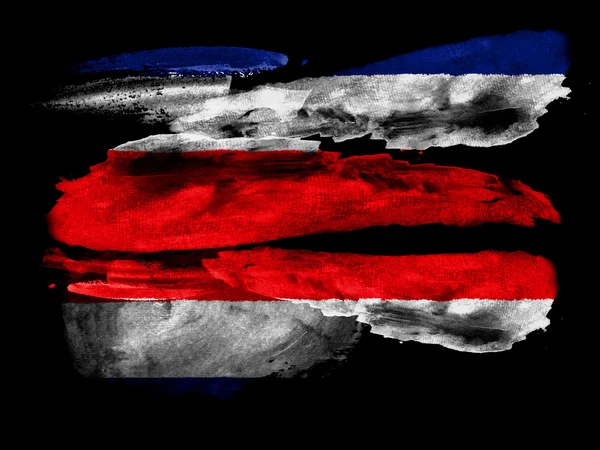 A Costa Rica zászló — Stock Fotó