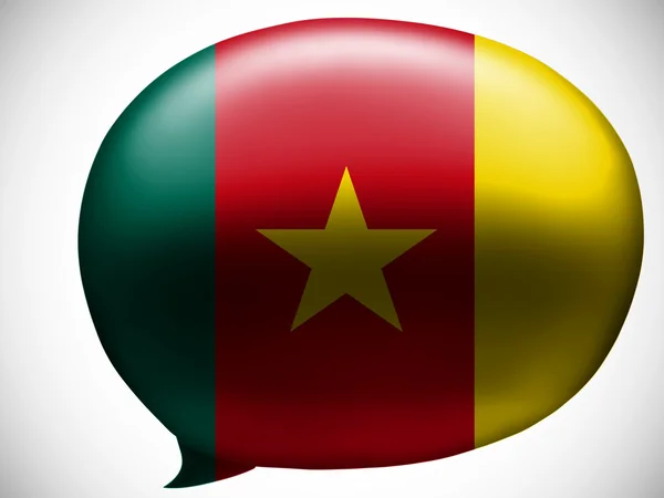 A kameruni zászló — Stock Fotó