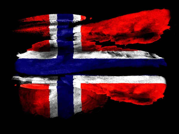 Die norwegische Flagge — Stockfoto