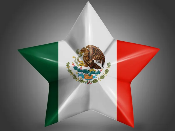 The Mexican flag — Stock Photo, Image