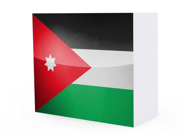 Jordaniens flagga — Stockfoto