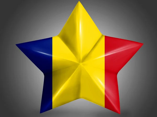 The Romania flag — Stock Photo, Image