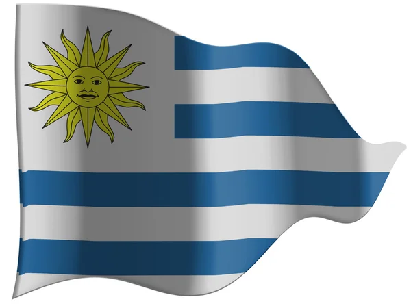 Uruguay flag — Stock Photo, Image