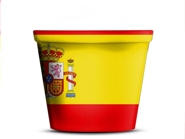 A spanyol lobogó — Stock Fotó