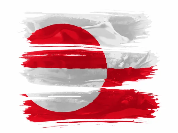 The Greenland flag — Stock Photo, Image