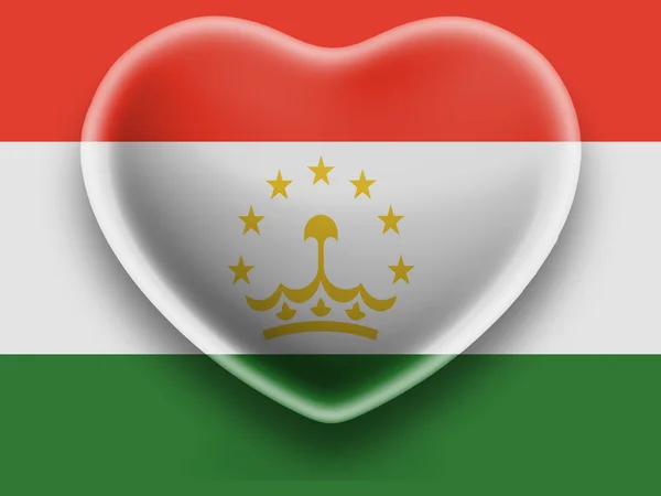 The Tajik flag — Stock Photo, Image